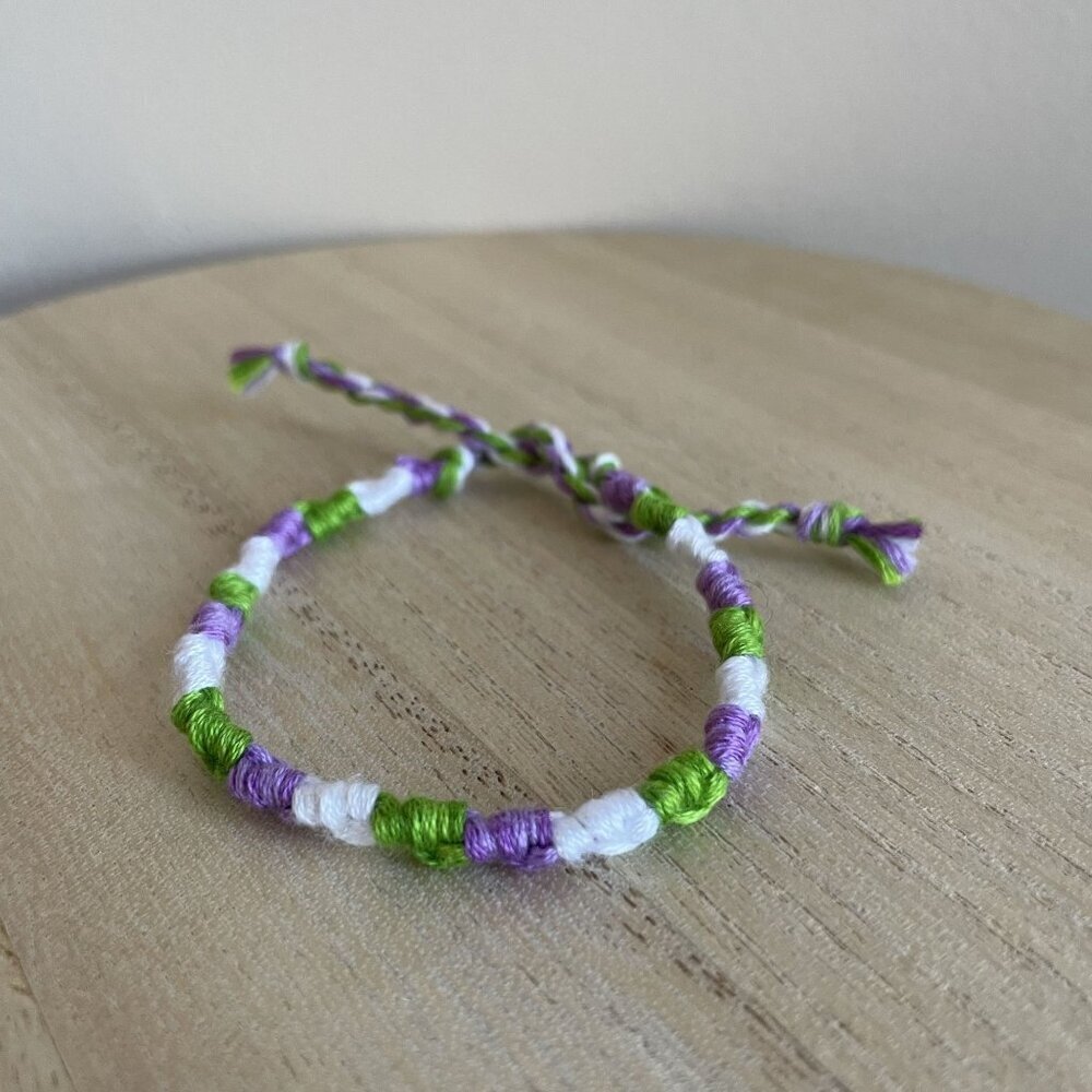 Katerina Bracelet, anklet, trendy, comfortable, tie, embroidery thread, woven, g